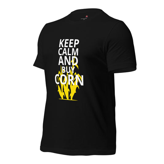 Keep Calm and Buy Corn – Classic Cotton T-Shirt