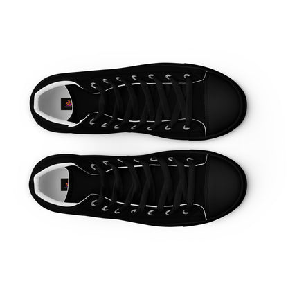 To The Moon – High-Top Canvas Shoes