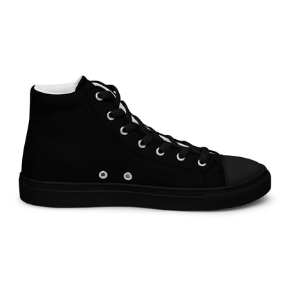 To The Moon – High-Top Canvas Shoes