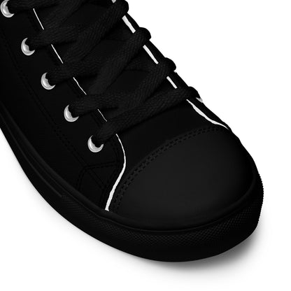 To The Moon – High-Top Canvas Shoes