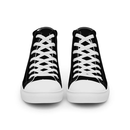 To The Moon – High-Top Canvas Shoes