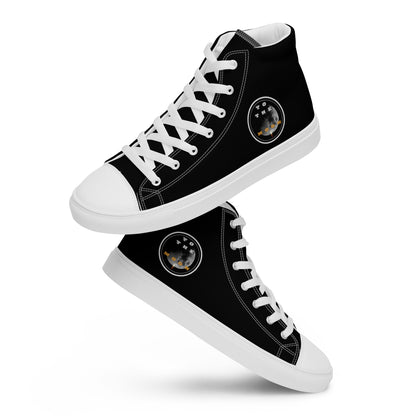 To The Moon – High-Top Canvas Shoes