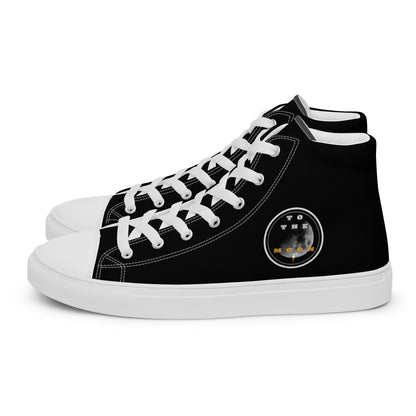 To The Moon – High-Top Canvas Shoes