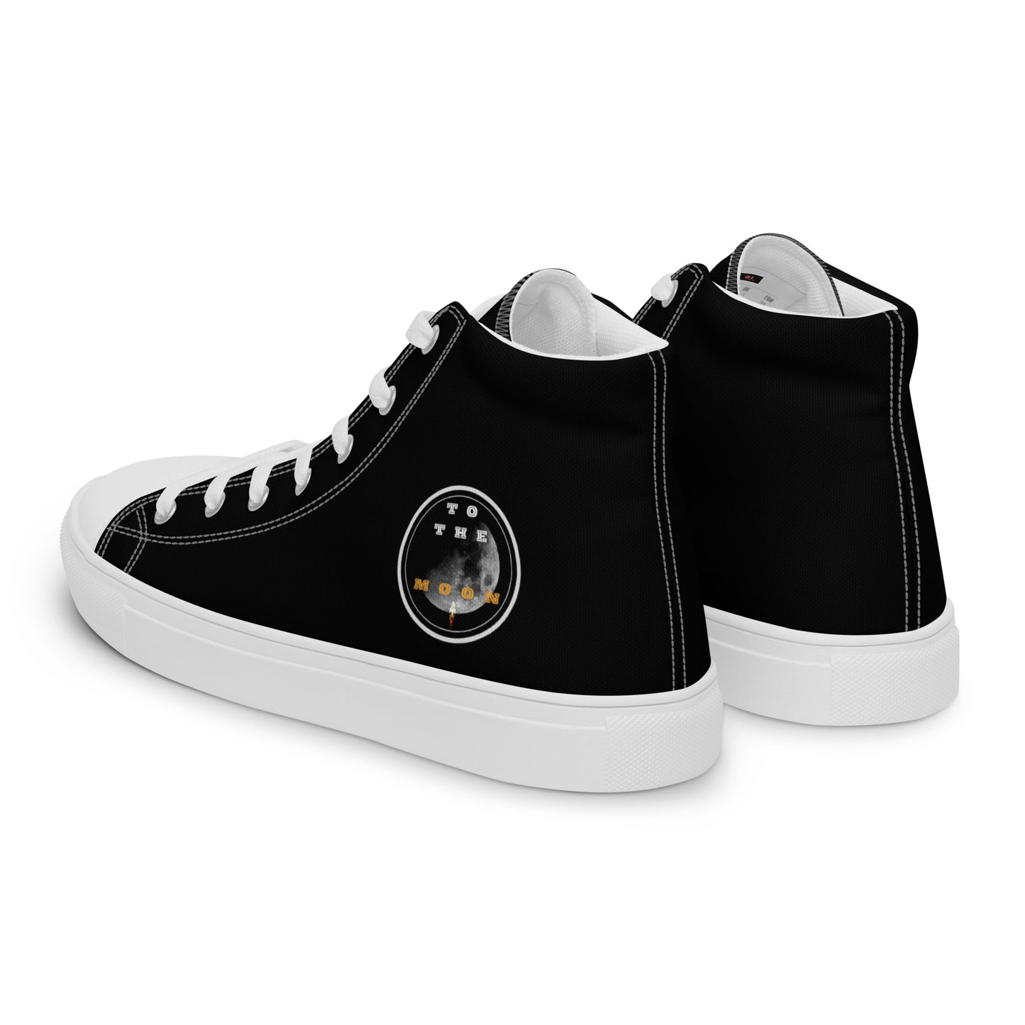 To The Moon – High-Top Canvas Shoes