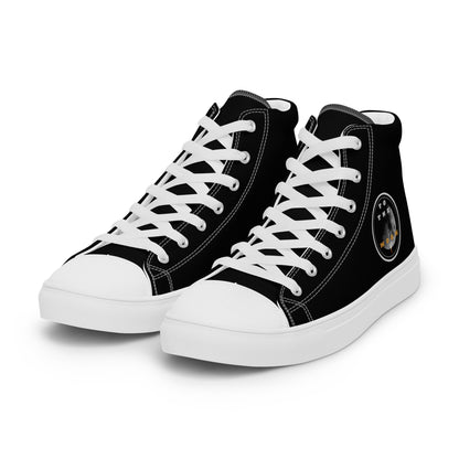 To The Moon – High-Top Canvas Shoes