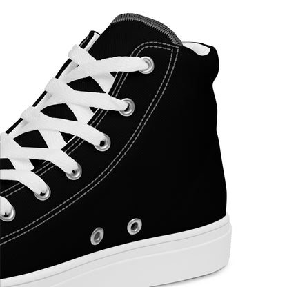To The Moon – High-Top Canvas Shoes