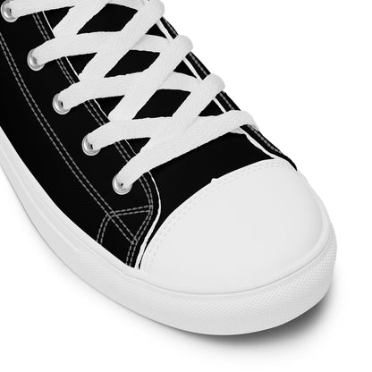 To The Moon – High-Top Canvas Shoes