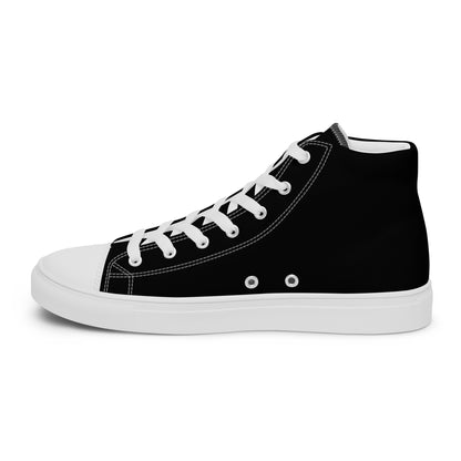 To The Moon – High-Top Canvas Shoes