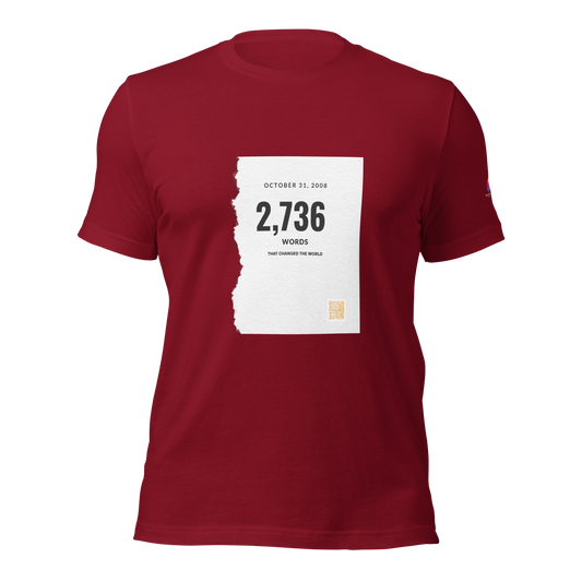 "Bitcoin White Paper" – Cotton T-Shirt