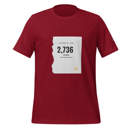 "Bitcoin White Paper" – Cotton T-Shirt