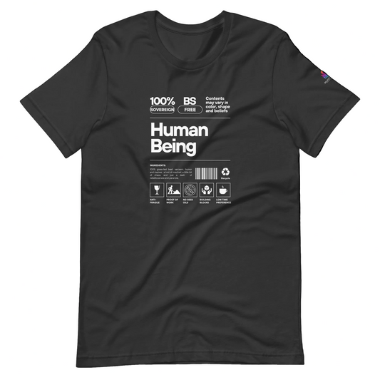 "Essential Elements" – Nutrition Label Parody T-Shirt