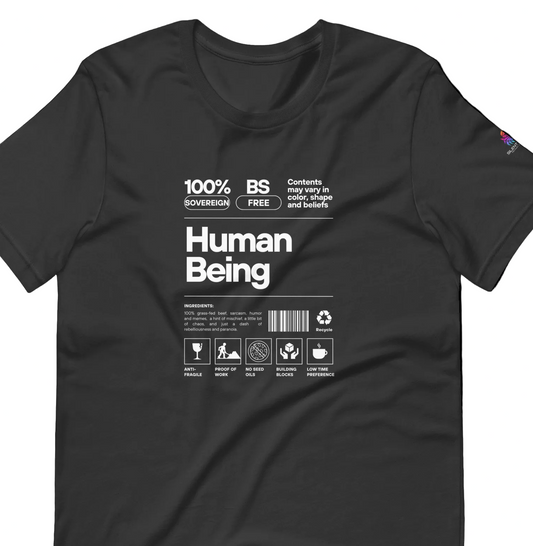 "Essential Elements" – Nutrition Label Parody T-Shirt