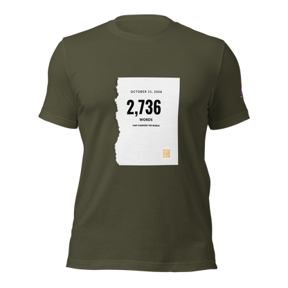 "Bitcoin White Paper" – Cotton T-Shirt