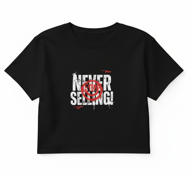 "Never Selling" – Women's Crop Top