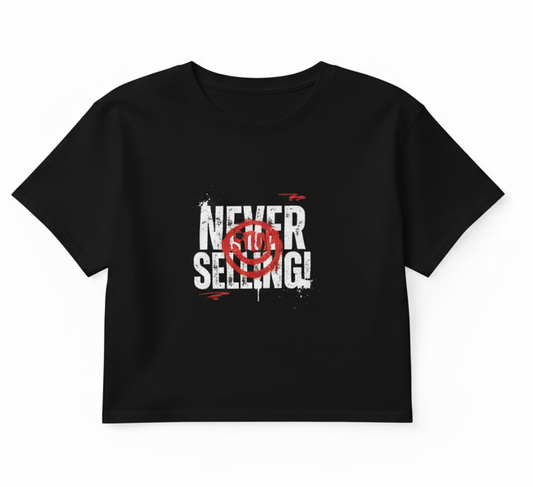 "Never Selling" – Women's Crop Top