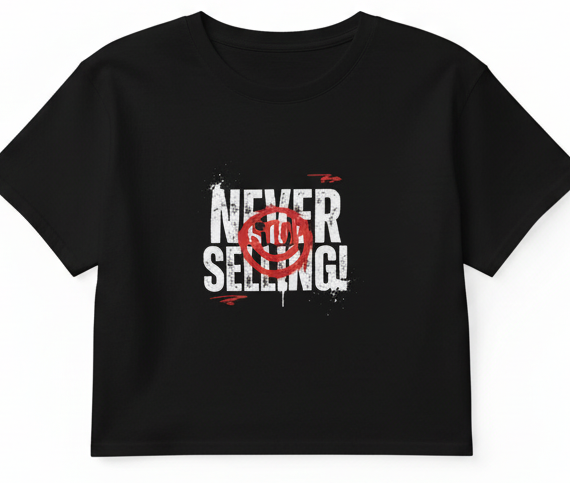 "Never Selling" – Women's Crop Top