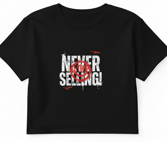 "Never Selling" – Women's Crop Top
