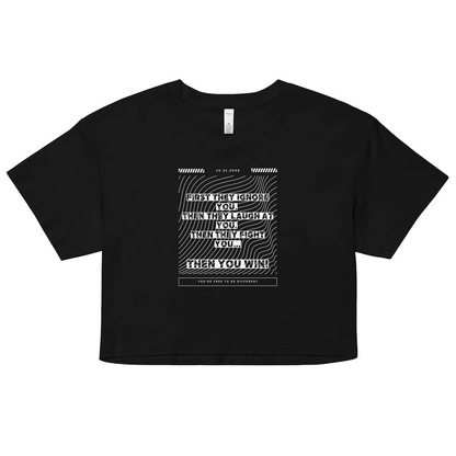 "Stages of Change" – Women's Crop Top