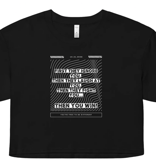 "Stages of Change" – Women's Crop Top