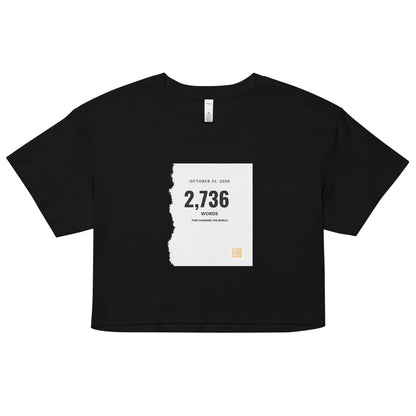 "Bitcoin White Paper" – Women’s Crop Top