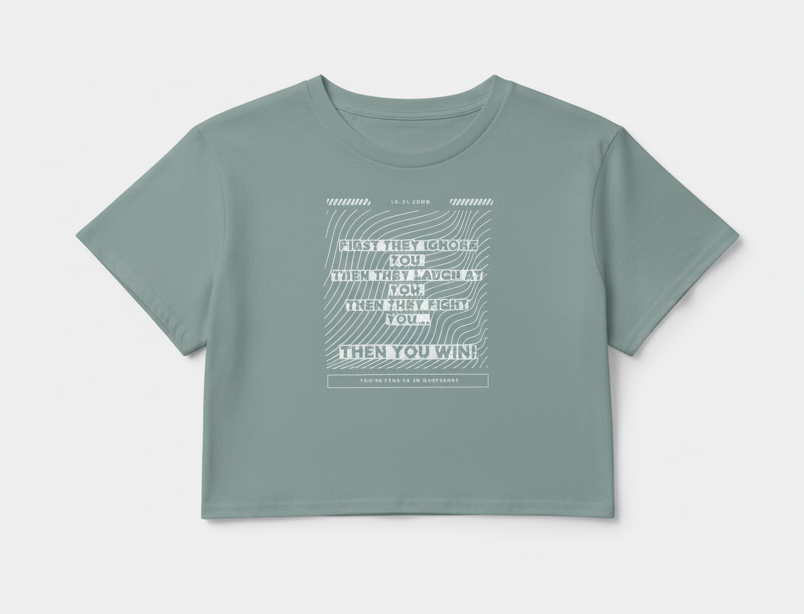 "Stages of Change" – Women's Crop Top