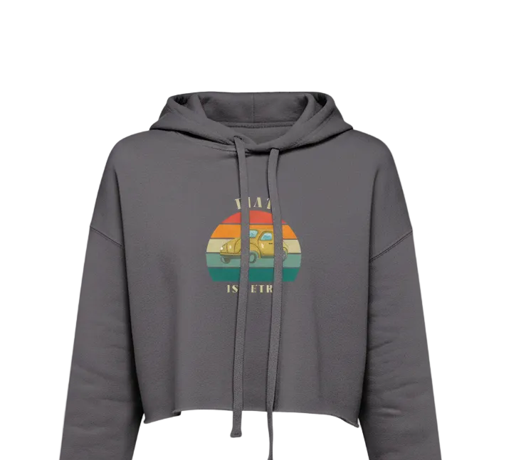 Retro Edition "Fiat Is Retro" – Cropped Fleece Hoodie