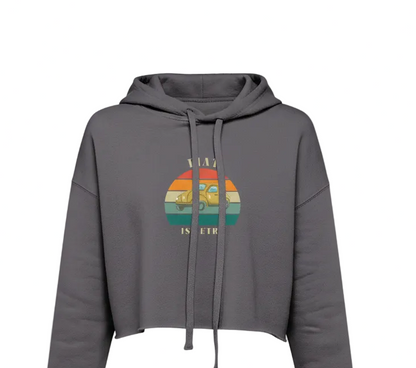 Retro Edition "Fiat Is Retro" – Cropped Fleece Hoodie