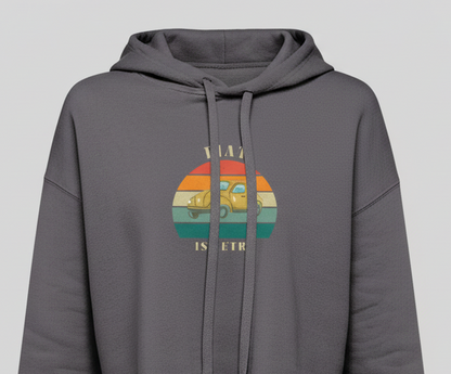 Retro Edition "Fiat Is Retro" – Cropped Fleece Hoodie